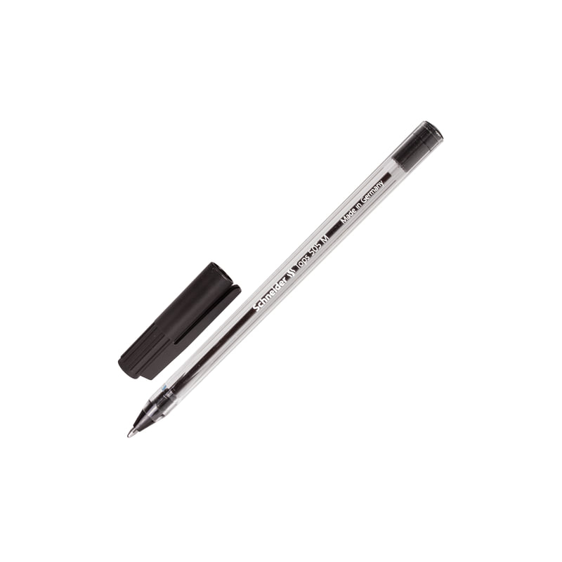 Ручка шариковая Schneider Tops 505 M черная,корп, прозрач, 0,5 mm (50шт/уп)